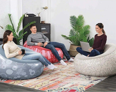 Poltrona Pouff Gonfiabile Seduta Sagomata 112x112x66cm 3 Colori Assortiti 75052 Giochi e giocattoli/Sport e giochi all'aperto/Giochi aquatici e piscine per bambini/Canotti e gonfiabili galleggianti Trade Shop italia - Napoli, Commerciovirtuoso.it