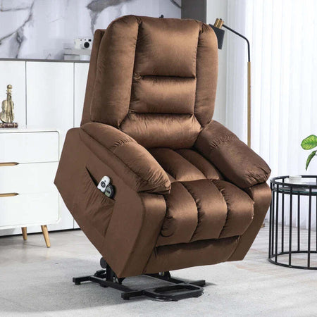Poltrona-Relax-Alzapersona-Reclinabile,-Massaggiante-e-Riscaldata-in-Velluto,-Marrone-WS9713-160V90DRWS9