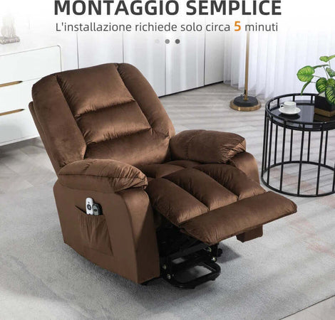Poltrona-Relax-Alzapersona-Reclinabile,-Massaggiante-e-Riscaldata-in-Velluto,-Marrone-WS9713-160V90DRWS9