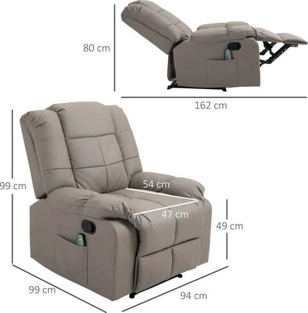 Poltrona-Relax-con-8-Punti-Massaggio-e-Reclinazione-a-165°-in-Finta-Pelle,-Grigio-CX8700-124V91GYCX8