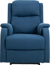 Poltrona-Relax-Elettrica-con-Schienale-Reclinabile-160°,-Poggiapiedi-e-Porta-USB,-Lino-Blu,-77-x-91-x-106cm-CV2833-844CV2