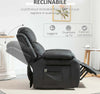 Poltrona-Relax-Elettrica-e-Alzapersona-Reclinabile-fino-160°-con-Telecomando,-in-Similpelle---Nero-WE4713-092V90BKWE4