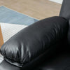 Poltrona-Relax-Elettrica-e-Alzapersona-Reclinabile-fino-160°-con-Telecomando,-in-Similpelle---Nero-WE4713-092V90BKWE4