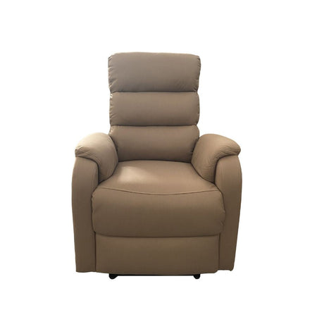 Poltrona relax Futura Mozart Taupè manuale 8 punti di massaggio