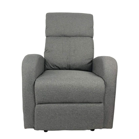 Poltrona relax Giada manuale tessuto grigio
