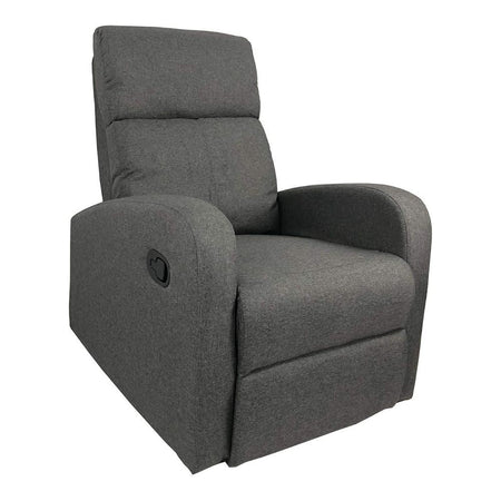 Poltrona relax Giada manuale tessuto grigio