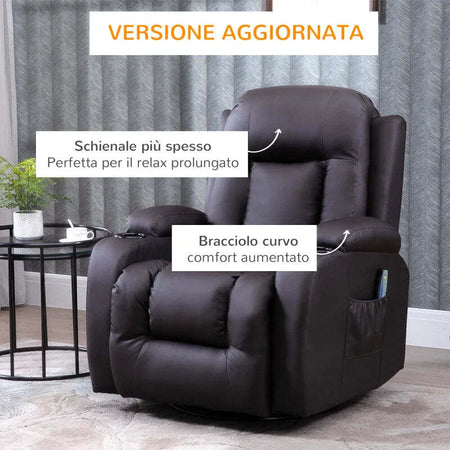 Poltrona-Relax-Massaggiante-e-Riscaldata-con-Telecomando,-85x94x104cm,-Finta-Pelle-Marrone-TR2700-050V92DRTR2