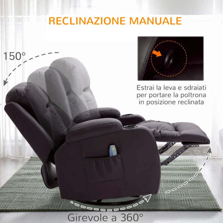 Poltrona-Relax-Massaggiante-e-Riscaldata-con-Telecomando,-85x94x104cm,-Finta-Pelle-Marrone-TR2700-050V92DRTR2