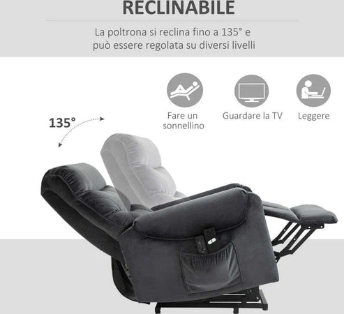 Poltrona-Relax-Reclinabile-a-135°,-Massaggiante-e-Alzapersona-con-Telecomando,-79x97x103cm,-Grigio-TR1713-090V90CGJU4