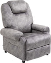 Poltrona-Relax-Reclinabile-Manualmente-in-Tessuto-con-Imbottitura-Extra,-Grigio-OP9839-339GYOP9