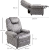 Poltrona-Relax-Reclinabile-Manualmente-in-Tessuto-con-Imbottitura-Extra,-Grigio-OP9839-339GYOP9