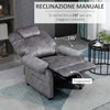 Poltrona-Relax-Reclinabile-Manualmente-in-Tessuto-con-Imbottitura-Extra,-Grigio-OP9839-339GYOP9