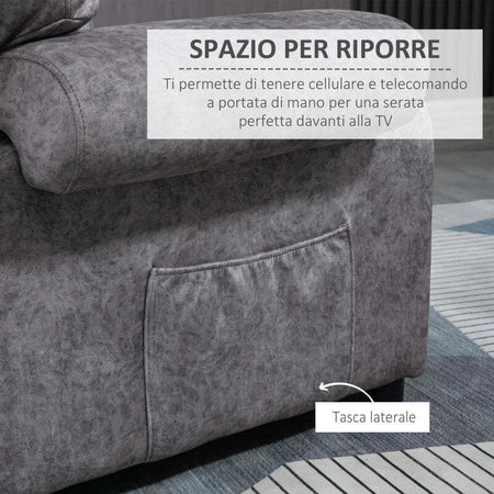Poltrona-Relax-Reclinabile-Manualmente-in-Tessuto-con-Imbottitura-Extra,-Grigio-OP9839-339GYOP9
