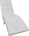 Poltrona-Sedia-a-Sdraio-Ecopelle-con-Tasca-Laterale-e-Imbottitura-Morbida-Bianco