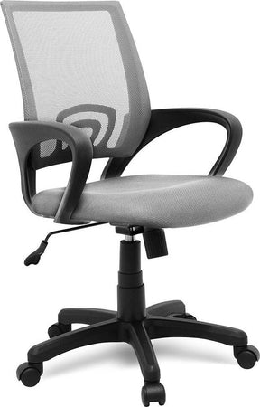 Poltrona-Sedia-Presidenziale-da-Ufficio-Direzionale-Girevole-Traspirante-Grigio