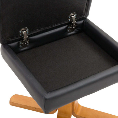 Poltrona-Sedia-ufficio-studio-salotto-soggiorno-Relax-Reclinabile-con-Poggiapiedi-in-Pelle-PU-Nero-F833-359BKA