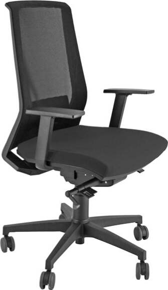 Poltrona semidirezionale Light - con ruote e braccioli - nero - Unisit Casa e cucina/Arredamento/Studio/Sedie e Sgabelli/Sedie da scrivania Eurocartuccia - Pavullo, Commerciovirtuoso.it