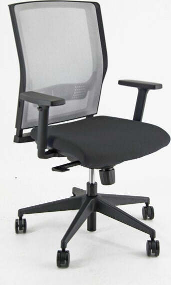 Poltrona semidirezionale X2 - con ruote e braccioli - schienale rete grigia-seduta nero - Unisit Casa e cucina/Arredamento/Studio/Sedie e Sgabelli/Sedie da scrivania Eurocartuccia - Pavullo, Commerciovirtuoso.it