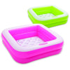 Piscina baby quadrata 85 x 85 x 23 cm gonfiabile per bambini da balcone e giardino