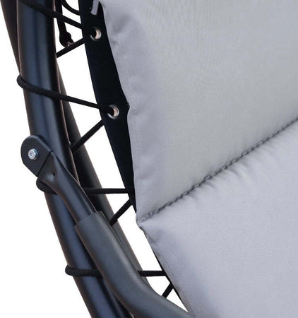 Poltrona-Sospesa-da-Giardino-con-Tettuccio-Orientabile-a-Protezione-UV,-Sedia-a-Dondolo-Sospesa-Imbottito-per-Esterno,-Grigio-190x115x190-cm--84A-042GY