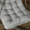 Poltrona-Sospesa-in-Rattan-PE-con-Cuscino,-Seduta-Pieghevole-e-Struttura-in-Acciaio,-Grigio-867-157V00CG
