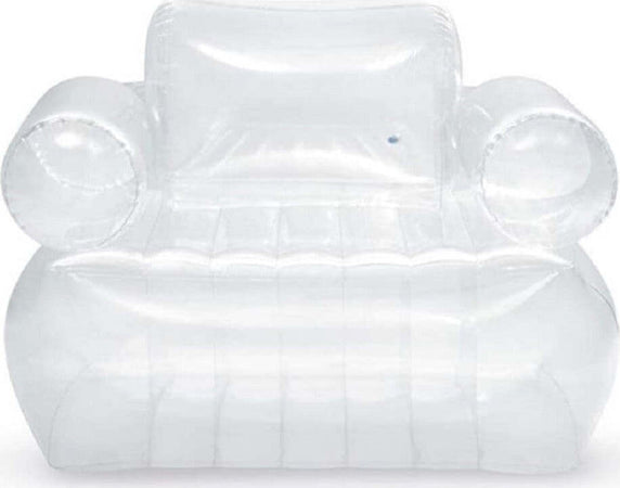 Poltrona Trasparente Pvc Gonfiabile Con Schienale 109x79x107cm Relax Casa 66502 Giochi e giocattoli/Sport e giochi all'aperto/Giochi aquatici e piscine per bambini/Canotti e gonfiabili galleggianti Trade Shop italia - Napoli, Commerciovirtuoso.it