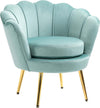 Poltrona-Vintage-di-Design-in-Velluto-Verde,-Poltroncina-da-Camera-con-Schienale-Alto-76x67x74cm-sedia-salotto-soggiorno-ufficio-studio-F839-012A