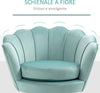 Poltrona-Vintage-di-Design-in-Velluto-Verde,-Poltroncina-da-Camera-con-Schienale-Alto-76x67x74cm-sedia-salotto-soggiorno-ufficio-studio-F839-012A