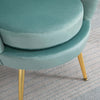 Poltrona-Vintage-di-Design-in-Velluto-Verde,-Poltroncina-da-Camera-con-Schienale-Alto-76x67x74cm-sedia-salotto-soggiorno-ufficio-studio-F839-012A