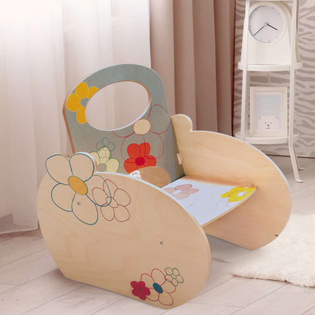 Poltroncina per Bambino - Fiori in Legno per Cameretta