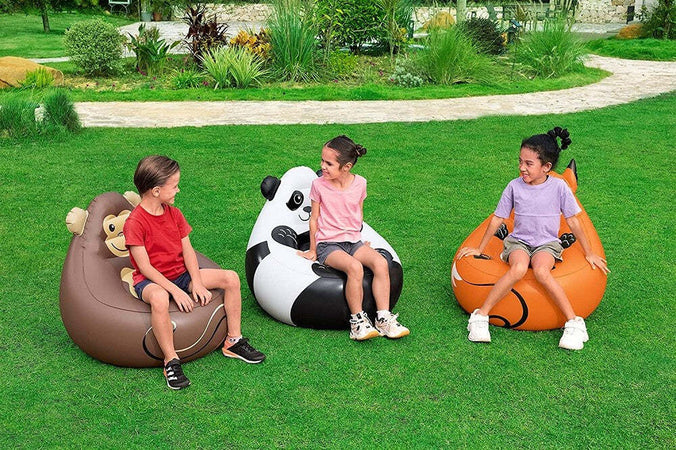 Poltroncina Poltrona Gonfiabile Design Animali Panda Scimmia Volpe 72 Cm 75116 Giochi e giocattoli/Sport e giochi all'aperto/Giochi aquatici e piscine per bambini/Canotti e gonfiabili galleggianti Trade Shop italia - Napoli, Commerciovirtuoso.it