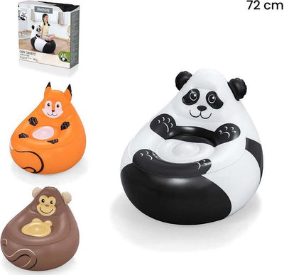 Poltroncina Poltrona Gonfiabile Design Animali Panda Scimmia Volpe 72 Cm 75116 Giochi e giocattoli/Sport e giochi all'aperto/Giochi aquatici e piscine per bambini/Canotti e gonfiabili galleggianti Trade Shop italia - Napoli, Commerciovirtuoso.it