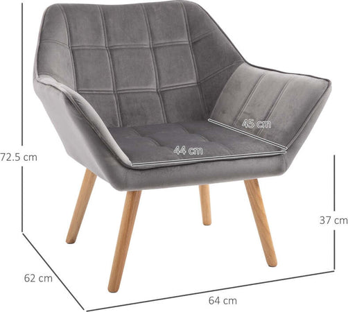 Poltroncina-Stile-Nordico-in-Legno-ed-Effetto-Velluto-Grigio-per-Soggiorno-o-Ufficio-,-64x62x72.5-cm-sedia-poltrona-salotto-studio-F833-799V00GYA