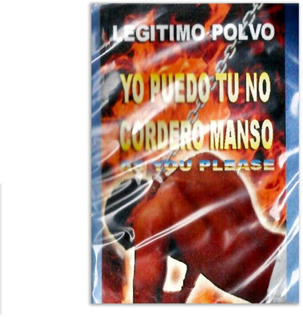 POLVERE ESOTERICA LEGITIMO POLVO YO PUEDO TU NO CORDERO MANSO 