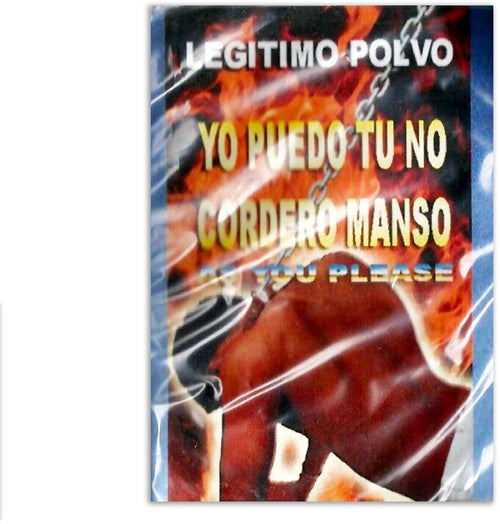 POLVERE ESOTERICA LEGITIMO POLVO YO PUEDO TU NO CORDERO MANSO 