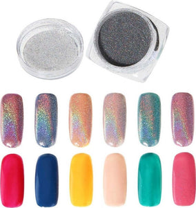 POLVERE PIGMENTI OLOGRAFICO PENNELLO APPLICATORE EFFETTO SPECCHIO UNGHIE 5G Bellezza/Manicure e pedicure/Decorazioni per unghie/Attrezzatura per Nail Art/Glitter Trade Shop italia - Napoli, Commerciovirtuoso.it