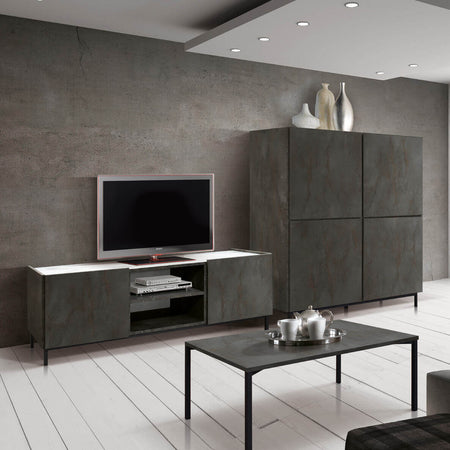 POLYHYMNIA---porta-tv-moderno-di-design-cm-160-x-45-x-51-h-Antracite-Milani-Home