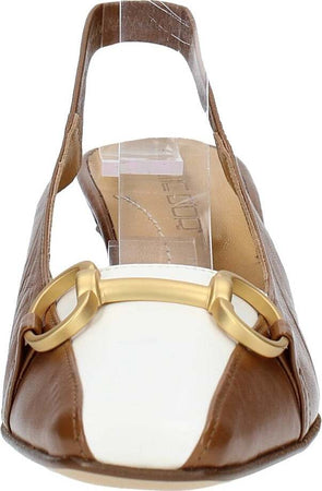 Pomme-d'Or-Scarpe-con-Tacco-Marrone-bianco-da-donna