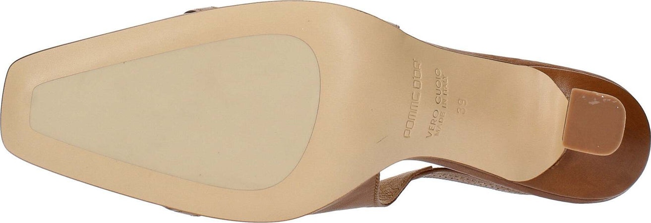 Pomme-d'Or-Scarpe-con-Tacco-Marrone-bianco-da-donna