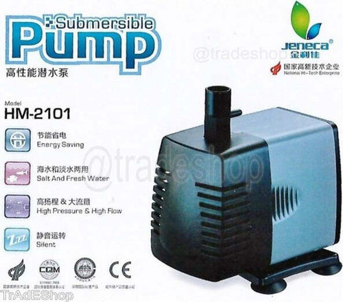 Pompa Acqua Per Acquario Interno Sommergibile Jeneca Hm-2101 12w 600l/h Prodotti per animali domestici/Pesci e animali d'acqua/Pompe e filtri/Pompe d'acqua Trade Shop italia - Napoli, Commerciovirtuoso.it