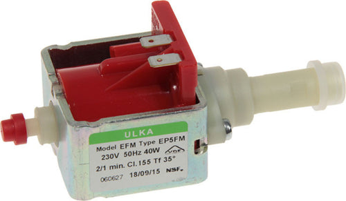 POMPA ACQUA ULKA EP5FM ORIGINALE ARIETE AT4021450040 Casa e cucina/Elettrodomestici per la cucina/Macchine da caffè/Parti di ricambio per macchine da caffè/Gruppi erogatori Rossi Ricambi - Venetico Marina, Commerciovirtuoso.it