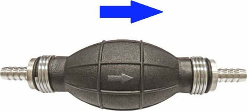 Pompa di adescamento gasolio Ø 10mm con attacchi dritti