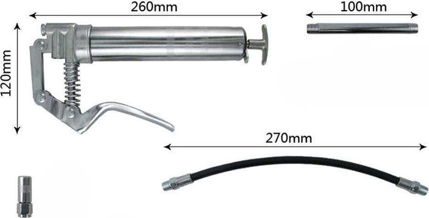 Pompa Ingrassatore Pistola Per Grasso Aria Manuale 120ml Pompa Manuale Casa, arredamento e bricolage > Bricolage e fai da te > Utensili Manuali Trade Shop italia - Napoli, Commerciovirtuoso.it