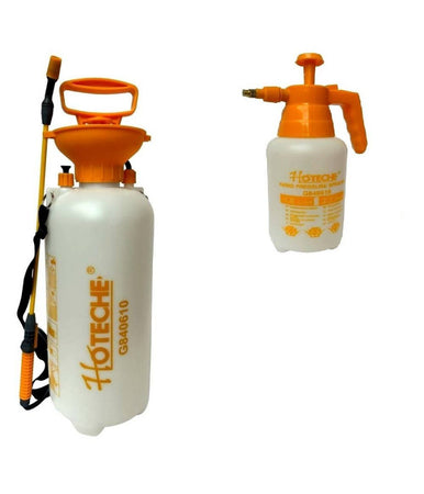 Pompa Irroratrice A Pressione 8 Litri + Spruzzino Vaporizzatore Manuale 1 Litro