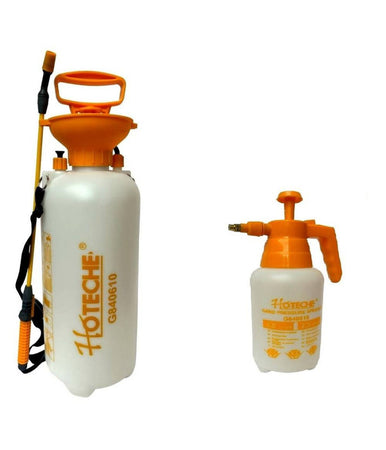 Pompa Irroratrice A Pressione 8 Litri + Spruzzino Vaporizzatore Manuale 1 Litro