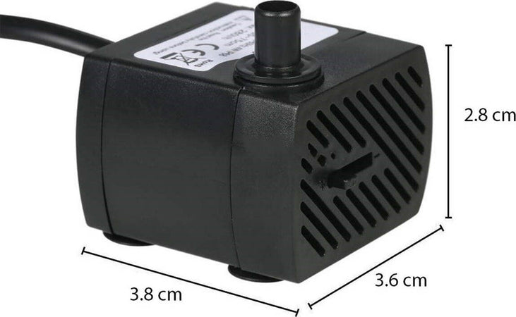 Pompa-Sommergibile-Dn3100-Acquario-3w-0.5mt-Multi-Funzione-250l/h-Immergibile