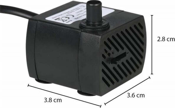 Pompa-Sommergibile-Dn3100-Acquario-3w-0.5mt-Multi-Funzione-250l/h-Immergibile