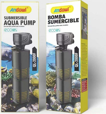 Pompa Acqua 2000L/H 35W 230V Pompa Sommersa Per Acquario - Foto 2