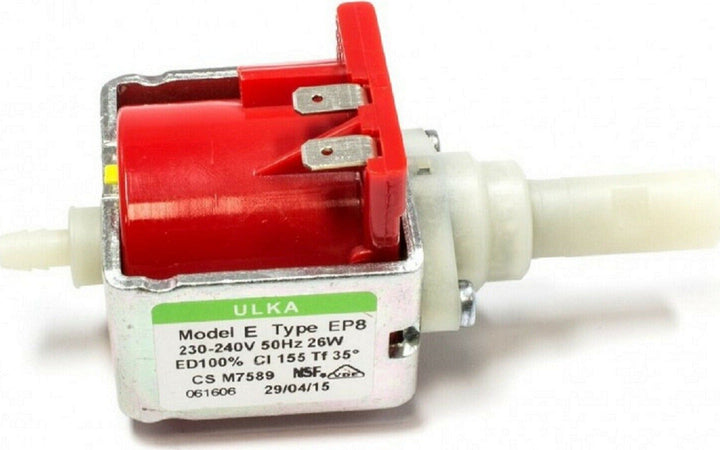 POMPA ULKA - EP8 MACCHINA CAFFE' E VARIE 26W 230V 2,5 bar - SAECO GAGGIA ARIETE Casa e cucina/Elettrodomestici per la cucina/Macchine da caffè/Parti di ricambio per macchine da caffè/Componenti interne ed esterne per macchine da caffè Rossi Ricambi - Venetico Marina, Commerciovirtuoso.it