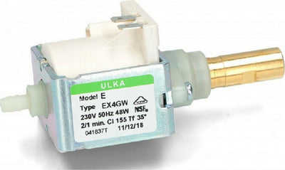 POMPA ULKA EX4GW MACCHINA CAFFE' A CAPSULE E CIALDE 48W - 20 bar LAVAZZA Casa e cucina/Elettrodomestici per la cucina/Macchine da caffè/Parti di ricambio per macchine da caffè/Componenti interne ed esterne per macchine da caffè Rossi Ricambi - Venetico Marina, Commerciovirtuoso.it